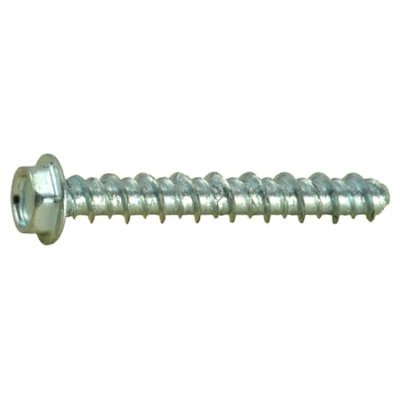 Midwest Fastener #6 x 1 in Hex Hex Machine Screw, Zinc Plated Steel, 45 PK 36216